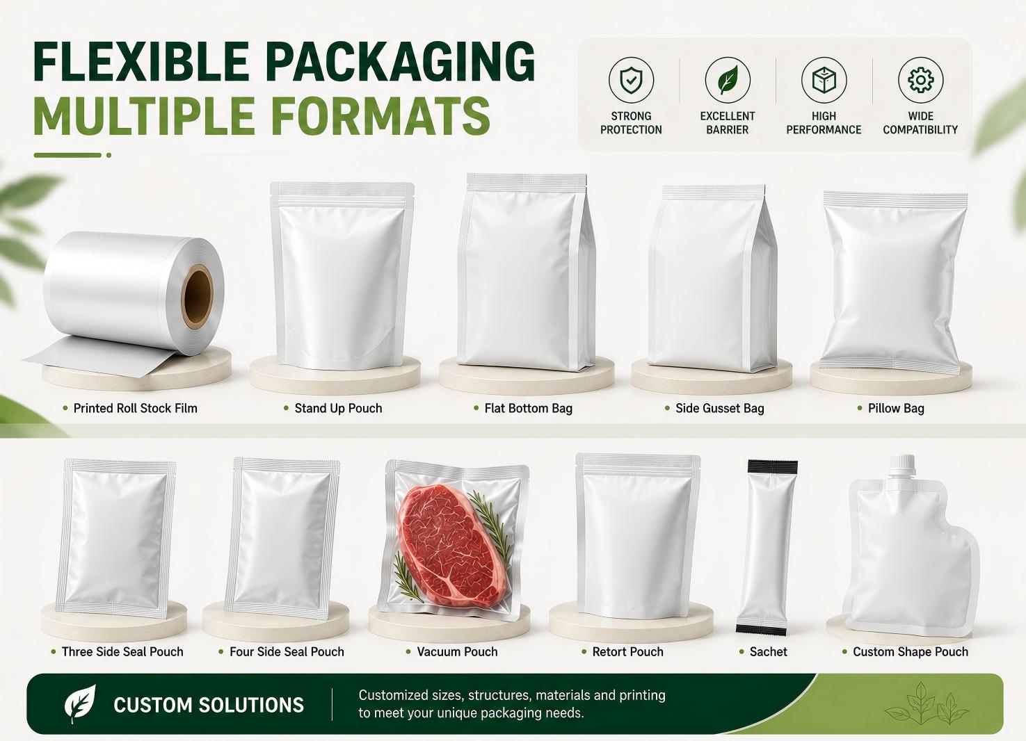 FLEXIBLE PACKAGING MULTIPLE FORMATS FLEXIBLE PACKAGING MULTIPLE FORMATS
