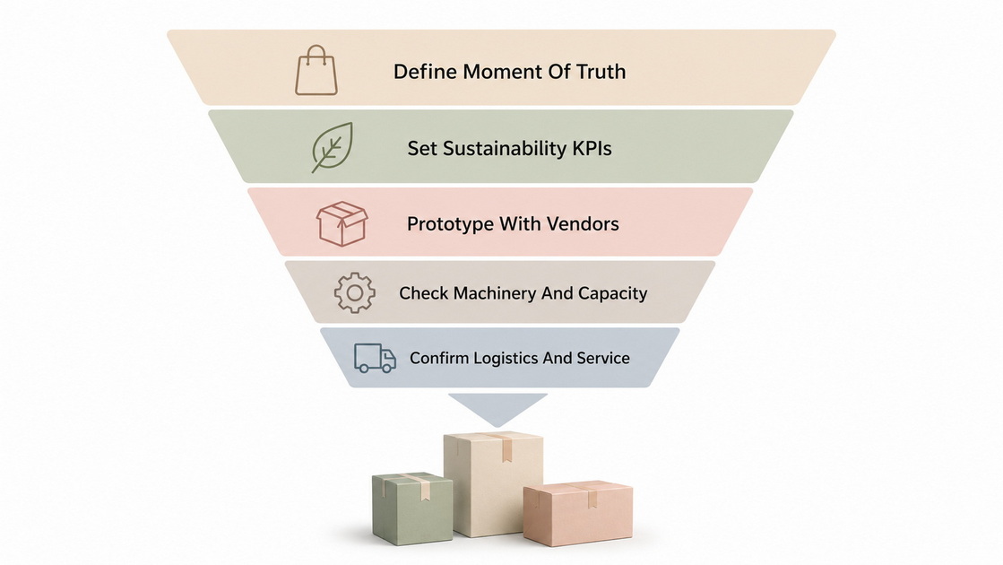Luxury Packaging Partner Selection Funnel Luxury Packaging Partner Selection Funnel