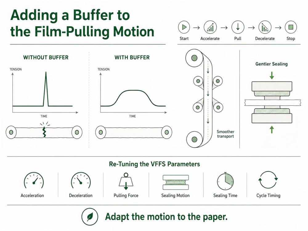 Adding a Buffer to the Film-Pulling Motion Adding a Buffer to the Film-Pulling Motion
