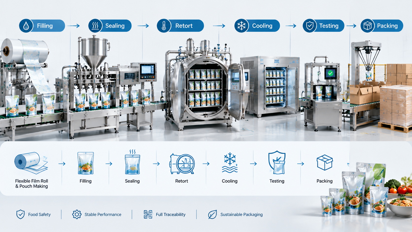 Retort Pouch Production Process Retort Pouch Production Process