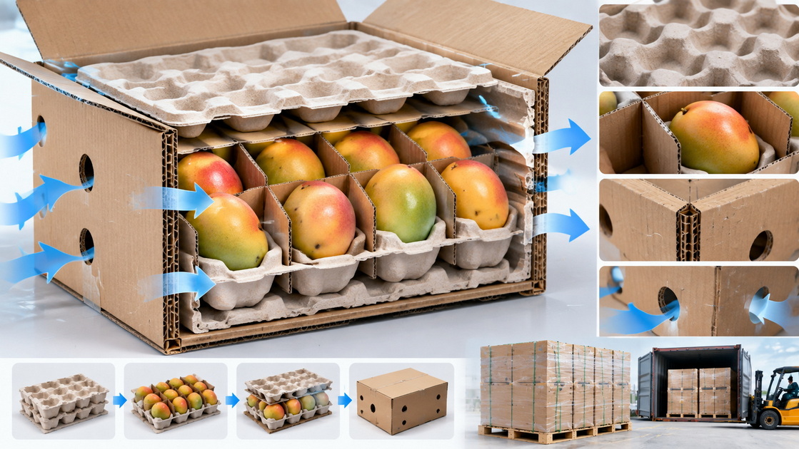 Ventilated Mango Carton Design Ventilated Mango Carton Design