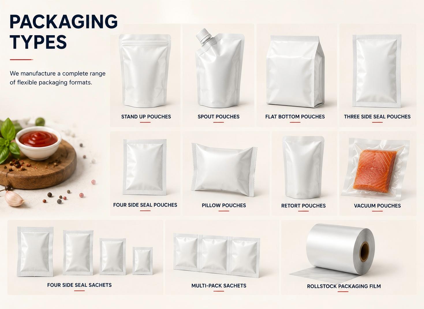 PACKAGING TYPES PACKAGING TYPES
