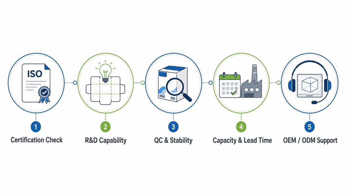 Cosmetics Box Supplier Evaluation Flow Cosmetics Box Supplier Evaluation Flow