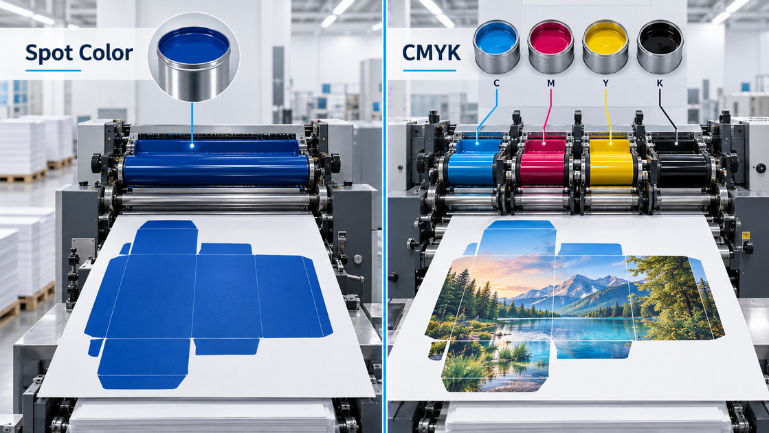 Spot Color And CMYK Ink Printing Process Spot Color And CMYK Ink Printing Process