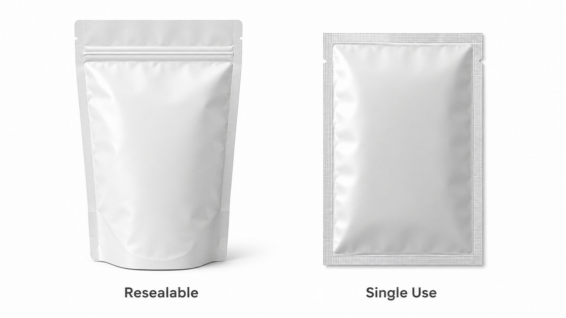 Zipper Stand Up Pouch And Heat Seal Pouch Comparison Zipper Stand Up Pouch And Heat Seal Pouch Comparison