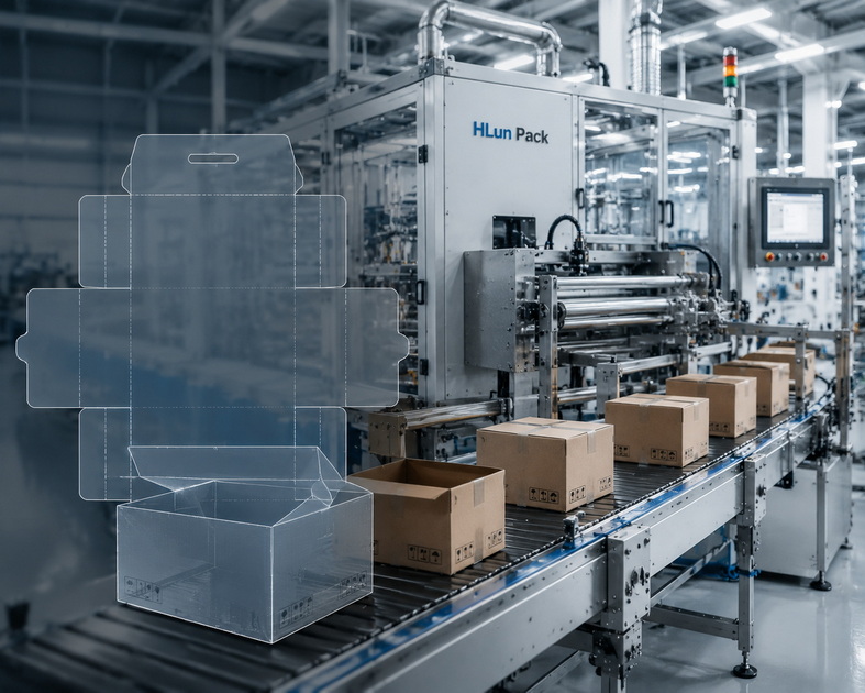 HLun Pack Paper Packaging Line With Dieline HLun Pack Paper Packaging Line With Dieline