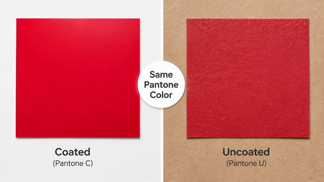 Coated Vs Uncoated Paper Colors Coated Vs Uncoated Paper Colors