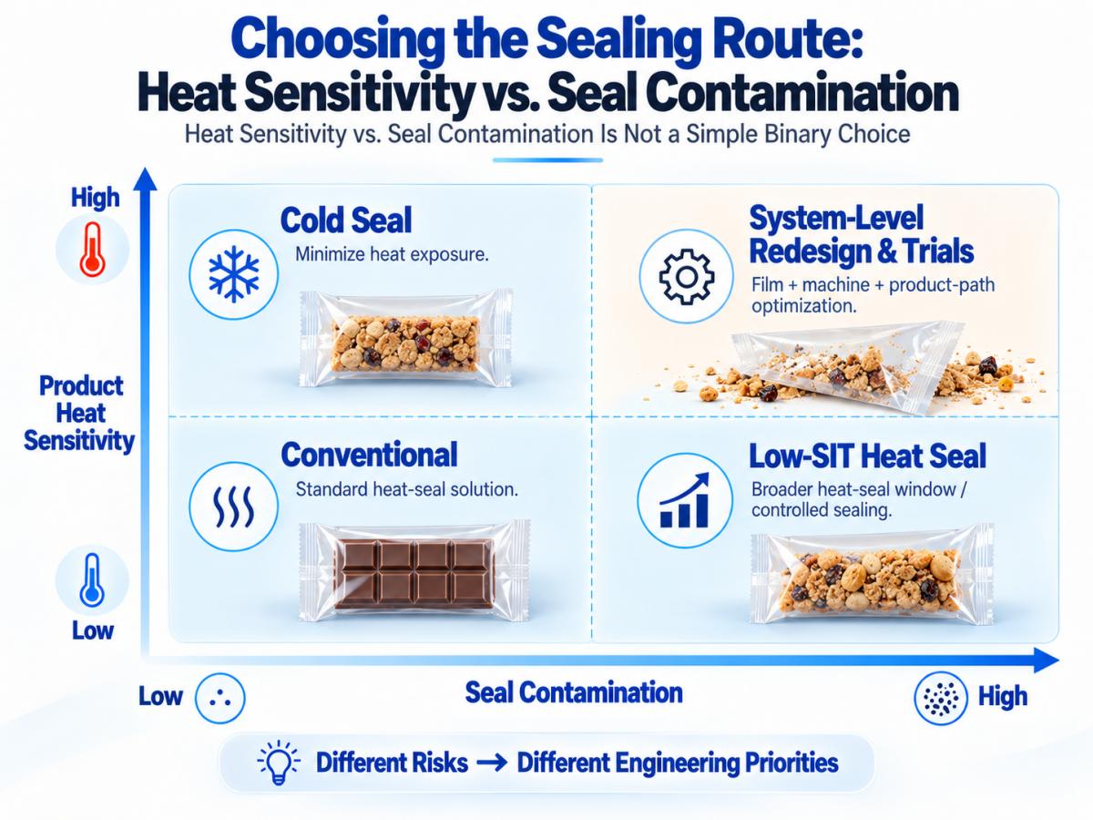 heat sensitivity vs seal contamination sealing route heat sensitivity vs seal contamination sealing route