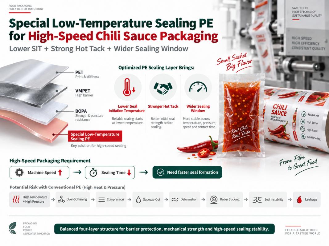 Four-layer PET VMPET BOPA low-temperature sealing PE structure Four-layer PET VMPET BOPA low-temperature sealing PE structure