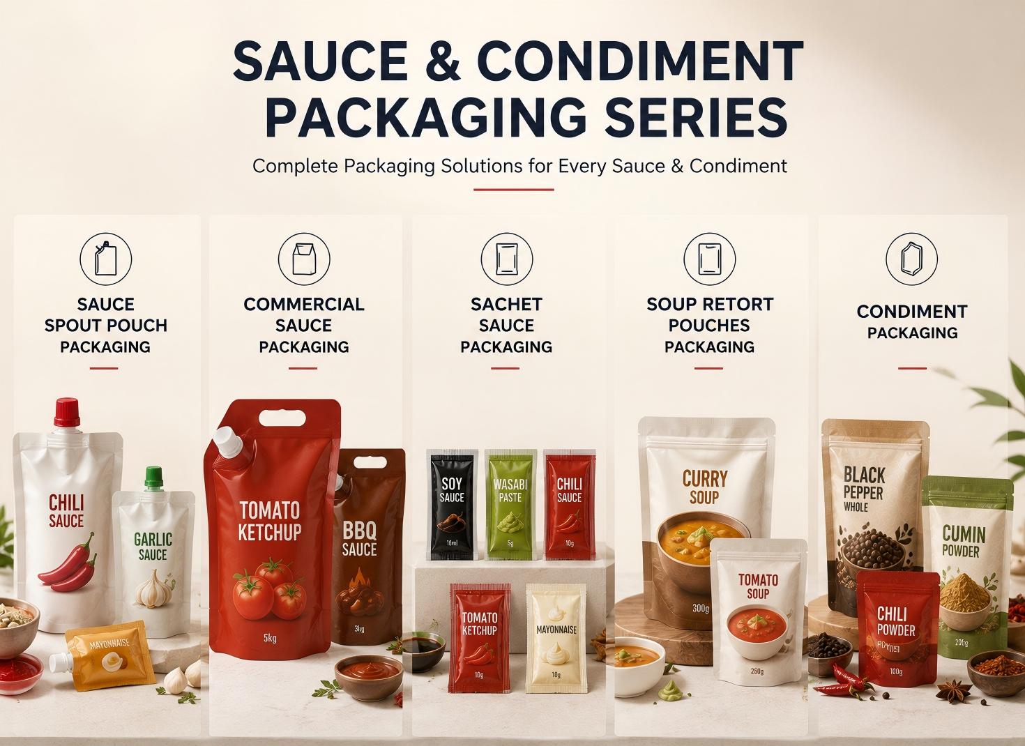 SAUCE and CONDIMENT PACKAGING SERIES SAUCE and CONDIMENT PACKAGING SERIES