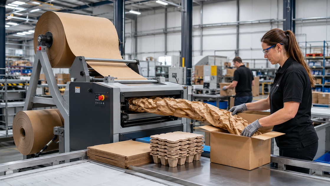 Paper Crumpling Machine Line Paper Crumpling Machine Line