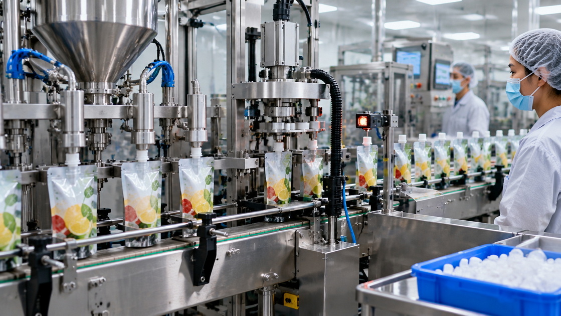 Automated Spout Pouch Filling Line Automated Spout Pouch Filling Line