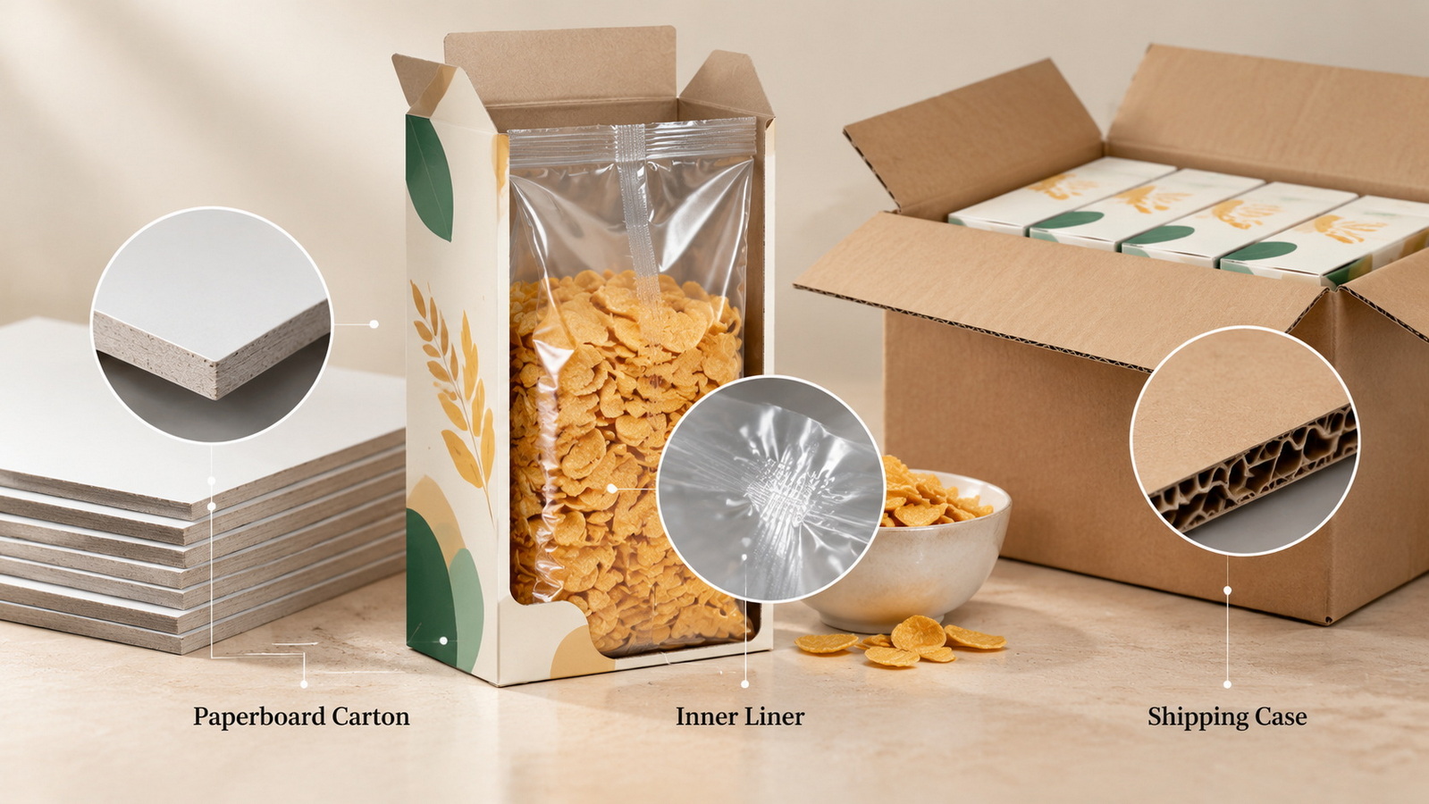 Cereal Packaging Material Layers Cereal Packaging Material Layers