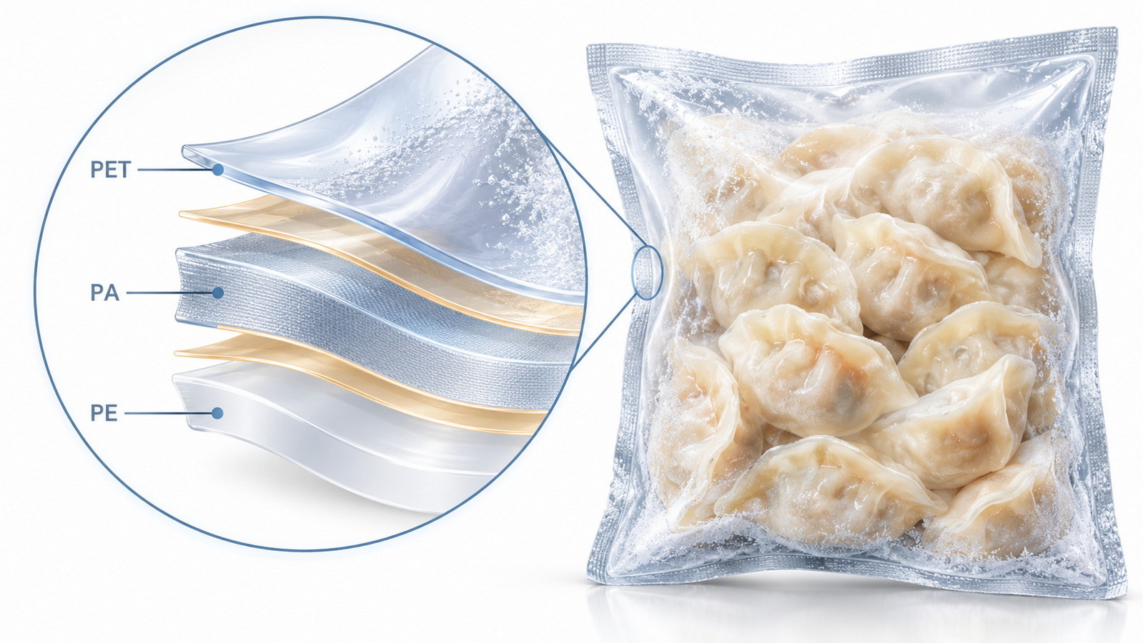 Frozen Food Pouch Material Structure And Protection Frozen Food Pouch Material Structure And Protection