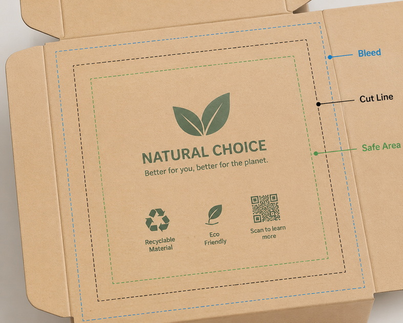 Bleed And Safe Area On Paper Packaging Bleed And Safe Area On Paper Packaging