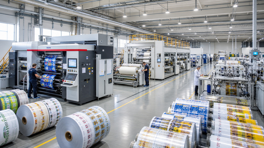 Flexible Packaging Factory Interior Flexible Packaging Factory Interior