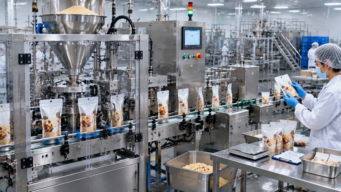Automated Pouch Packaging Line Automated Pouch Packaging Line