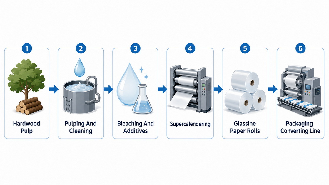 Glassine Paper Production Flow Glassine Paper Production Flow