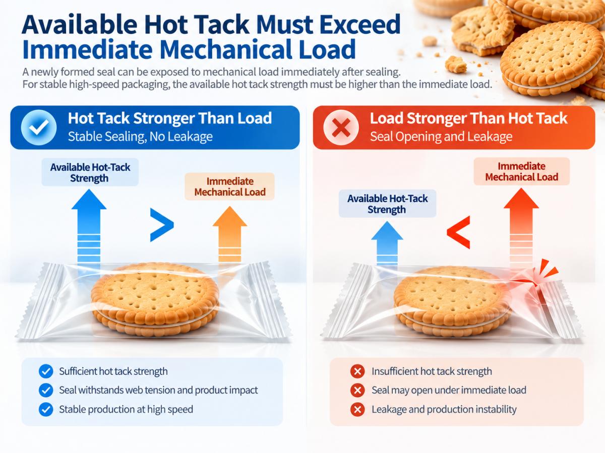 hot tack vs immediate mechanical load hot tack vs immediate mechanical load