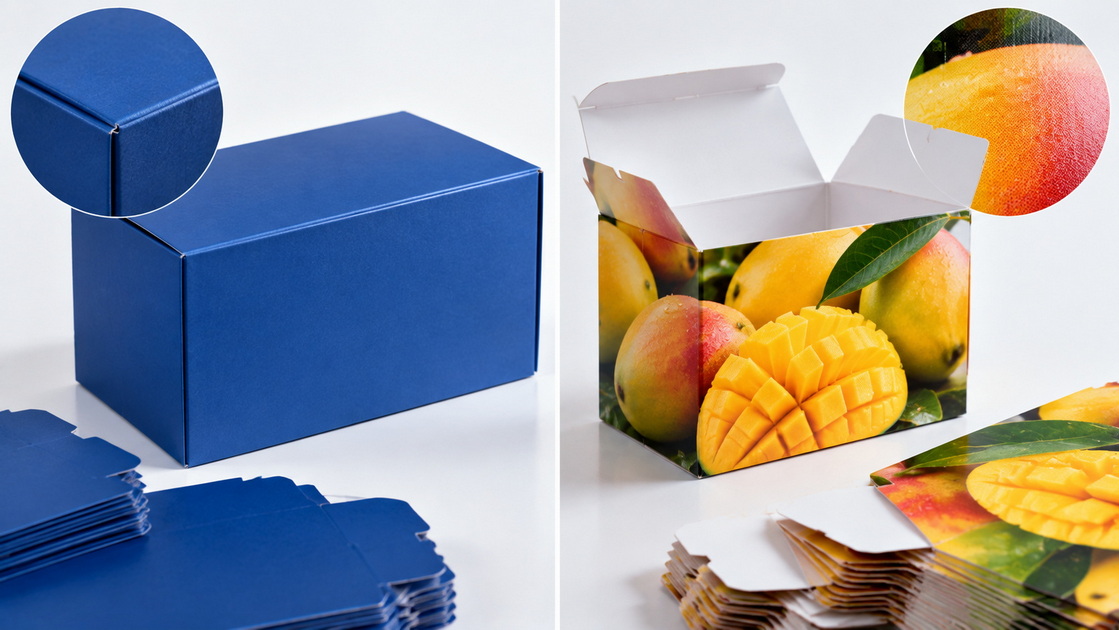 Spot Color And CMYK Packaging Comparison Spot Color And CMYK Packaging Comparison