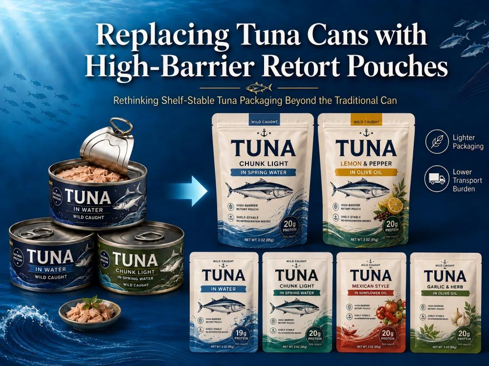 Replacing Tuna Cans with High-Barrier Retort Pouches Replacing Tuna Cans with High-Barrier Retort Pouches