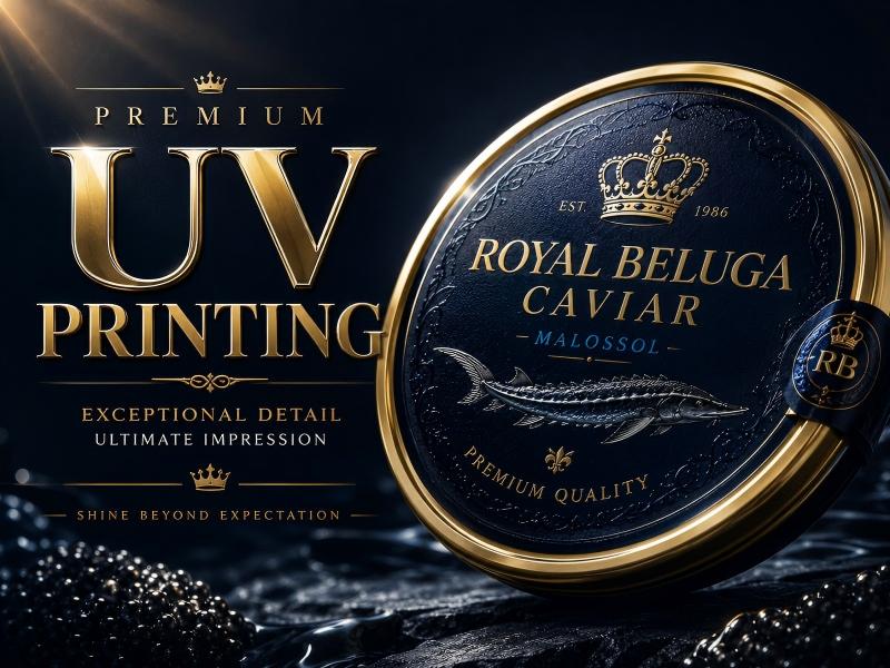 Label for caviar packaging Label for caviar packaging