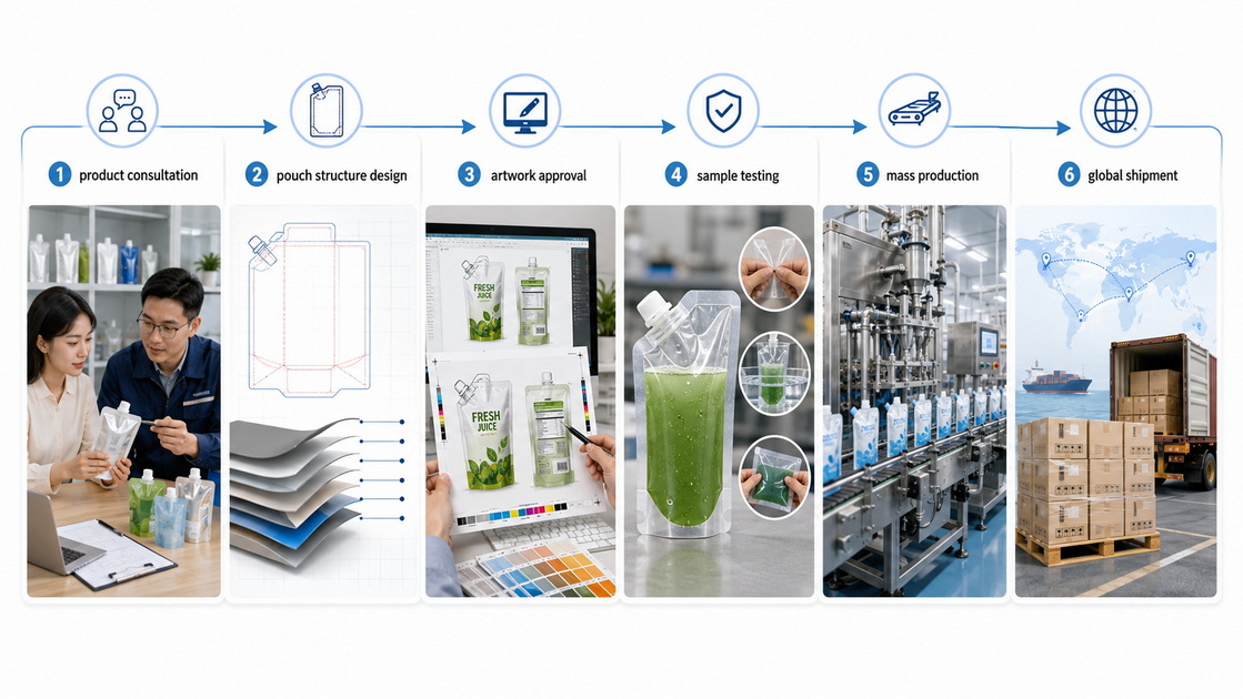 OEM Spout Pouch Development Process OEM Spout Pouch Development Process