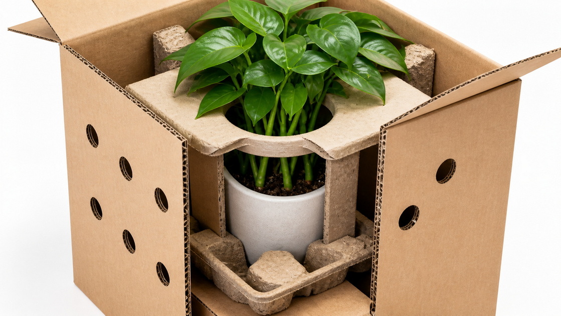Corrugated Plant Shipping Box Corrugated Plant Shipping Box
