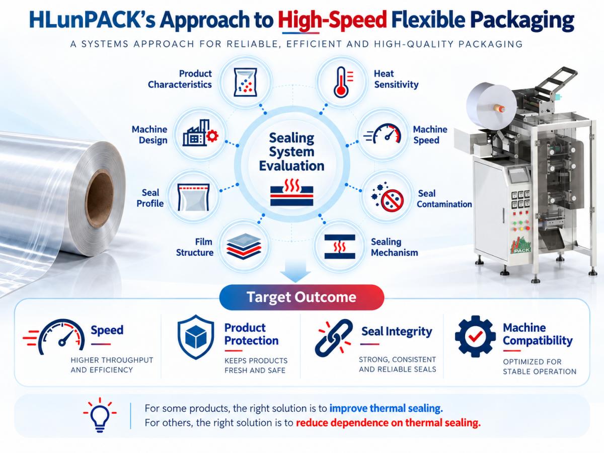 HLunPACK system approach to high-speed flexible packaging and sealing system evaluation HLunPACK system approach to high-speed flexible packaging and sealing system evaluation