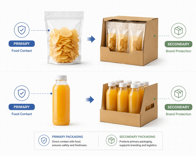Primary And Secondary Packaging Layers Primary And Secondary Packaging Layers
