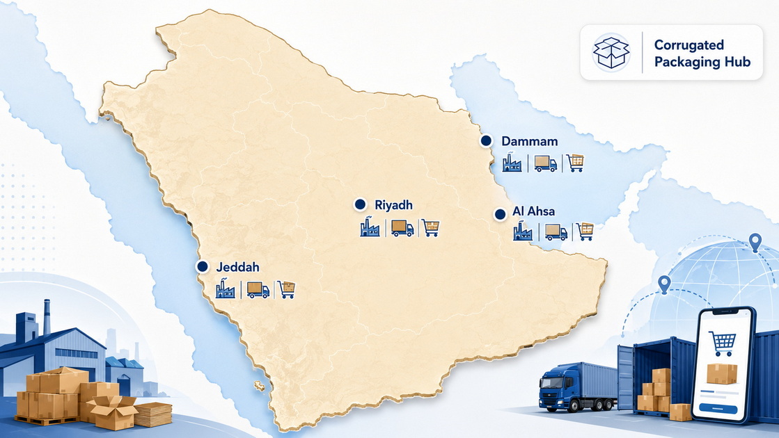 Saudi Corrugated Packaging Cluster Map Saudi Corrugated Packaging Cluster Map