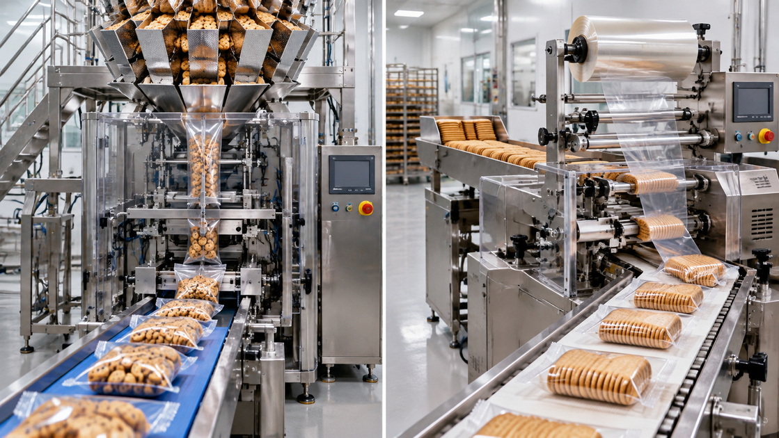 Vertical And Horizontal Biscuit Packaging Lines Vertical And Horizontal Biscuit Packaging Lines