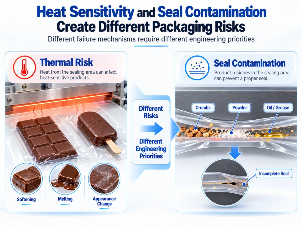 heat sensitivity seal contamination packaging risks heat sensitivity seal contamination packaging risks