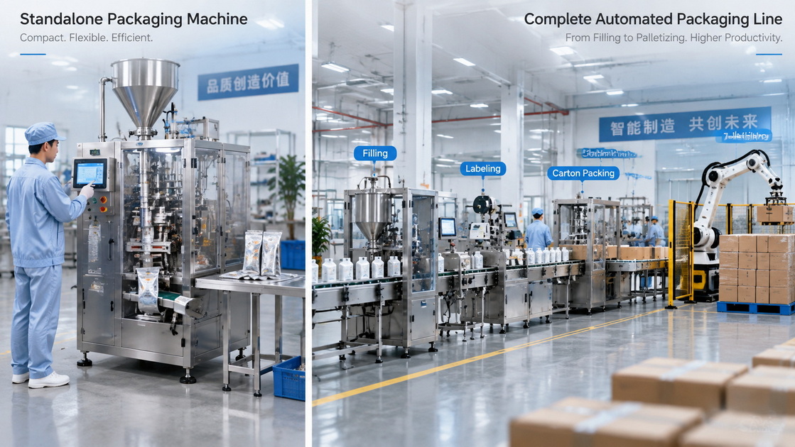 Single Packaging Machine And Automated Packaging Line Single Packaging Machine And Automated Packaging Line