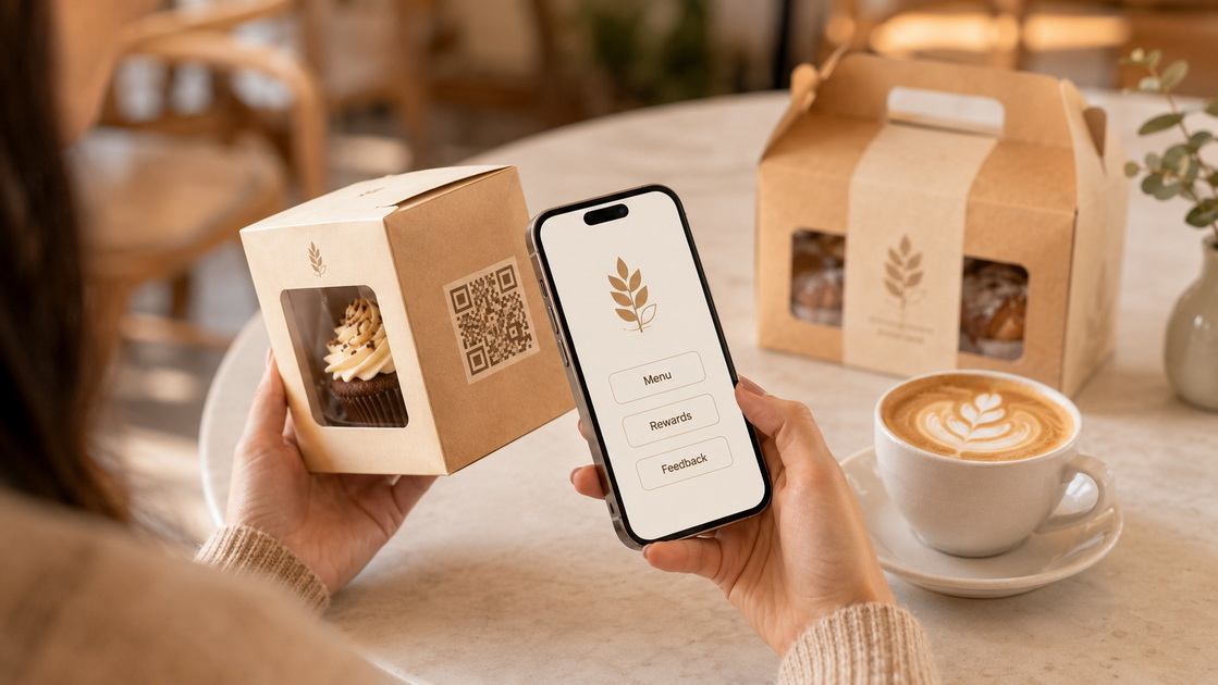 Bakery Packaging With QR Experience Bakery Packaging With QR Experience