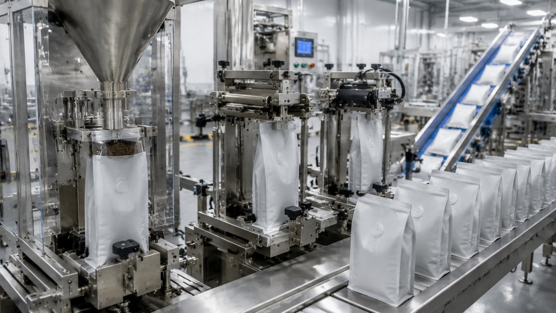 Coffee Side Gusset Bag Filling Line Coffee Side Gusset Bag Filling Line