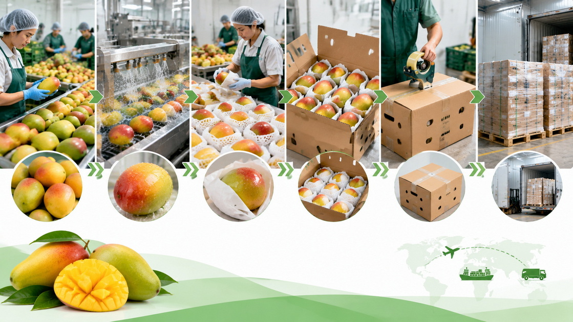 Mango Export Packing Process Mango Export Packing Process
