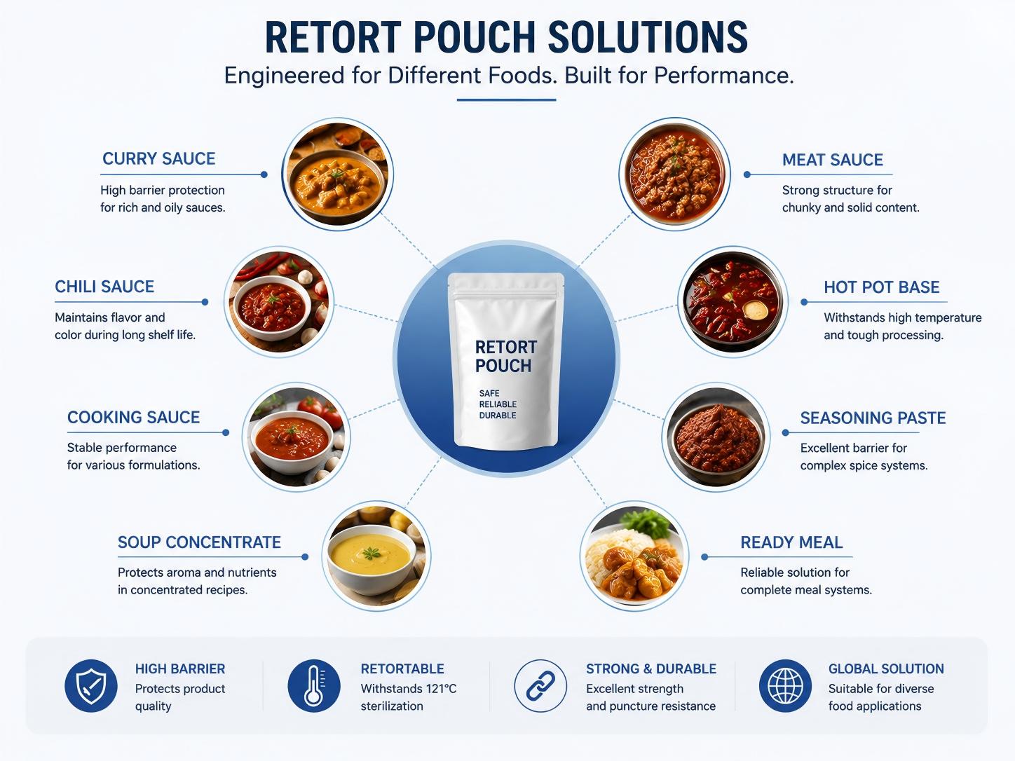 Food applications of sterilization bags Food applications of sterilization bags