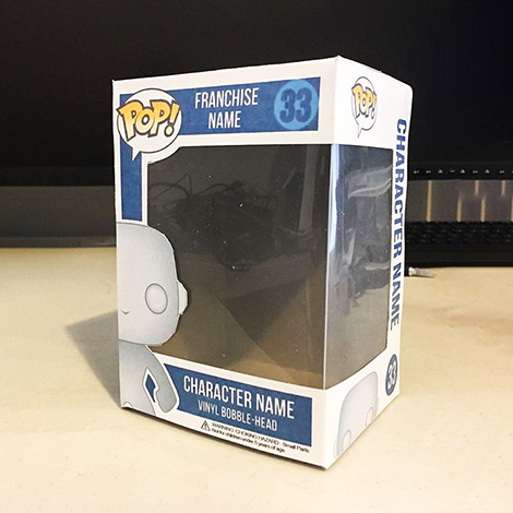 Action Figure Box Packaging Design