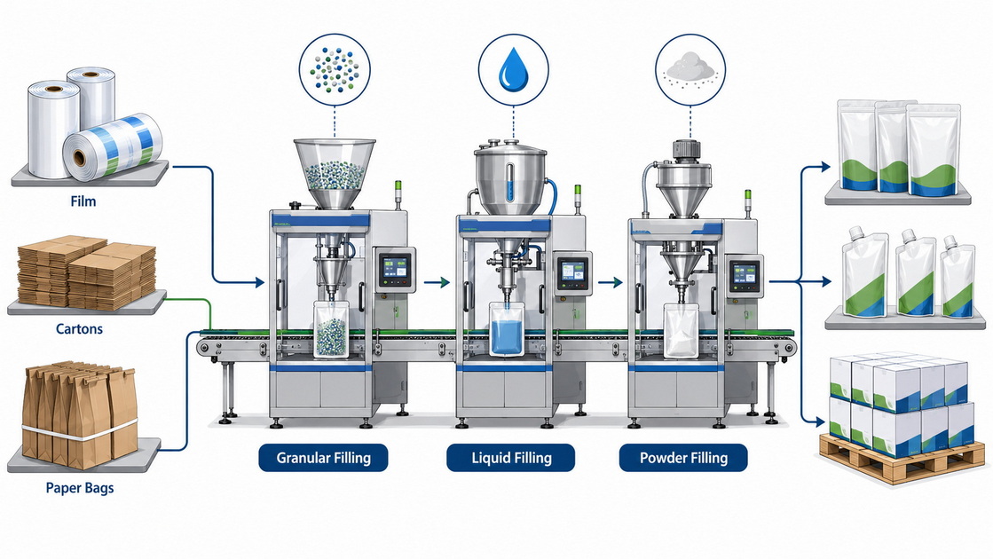 Integrated Packaging Materials And Equipment Line