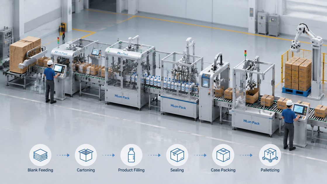 Integrated Paper Packaging Equipment Line