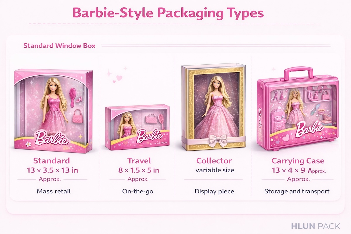 Barbie Box Types Comparison Chart