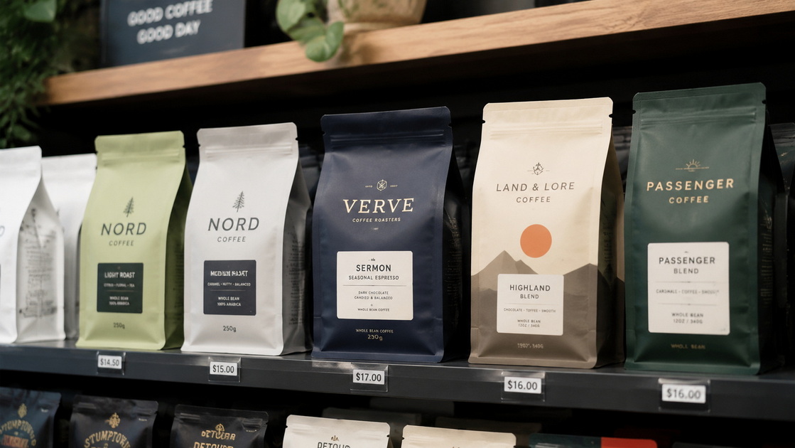 Coffee Retail Shelf Display