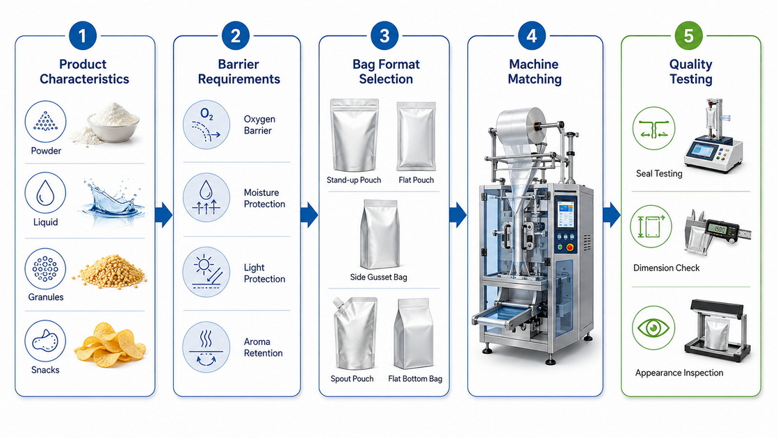 Packaging Bag Selection Process