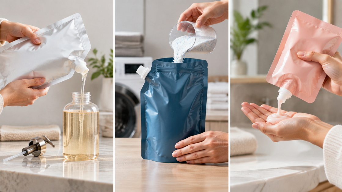 Three Spout Pouch Use Models