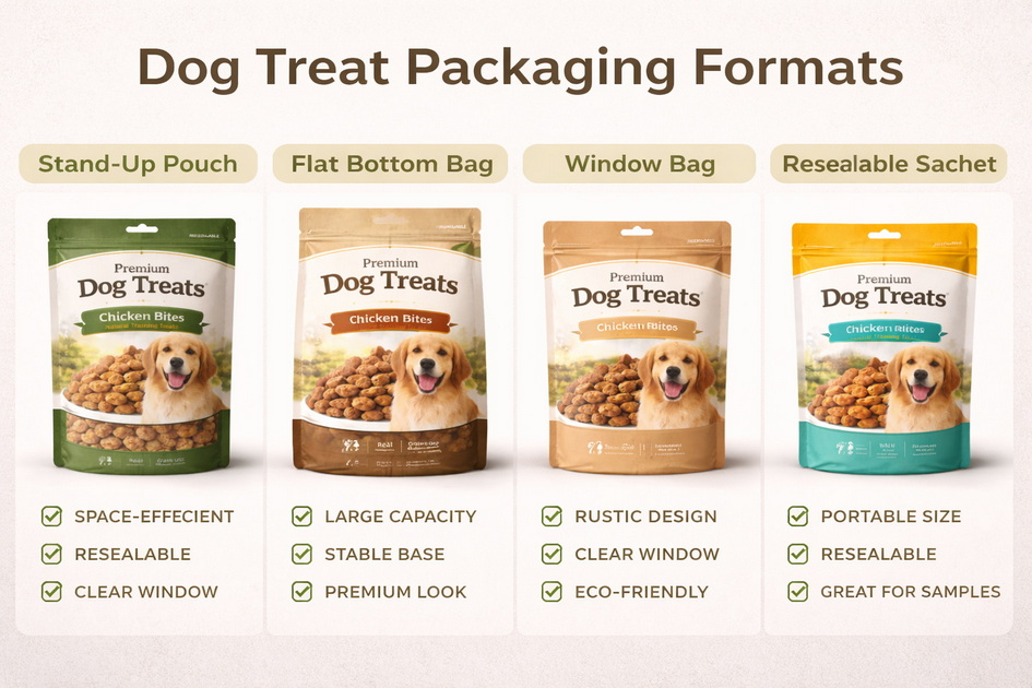 Dog Treat Packaging Comparison