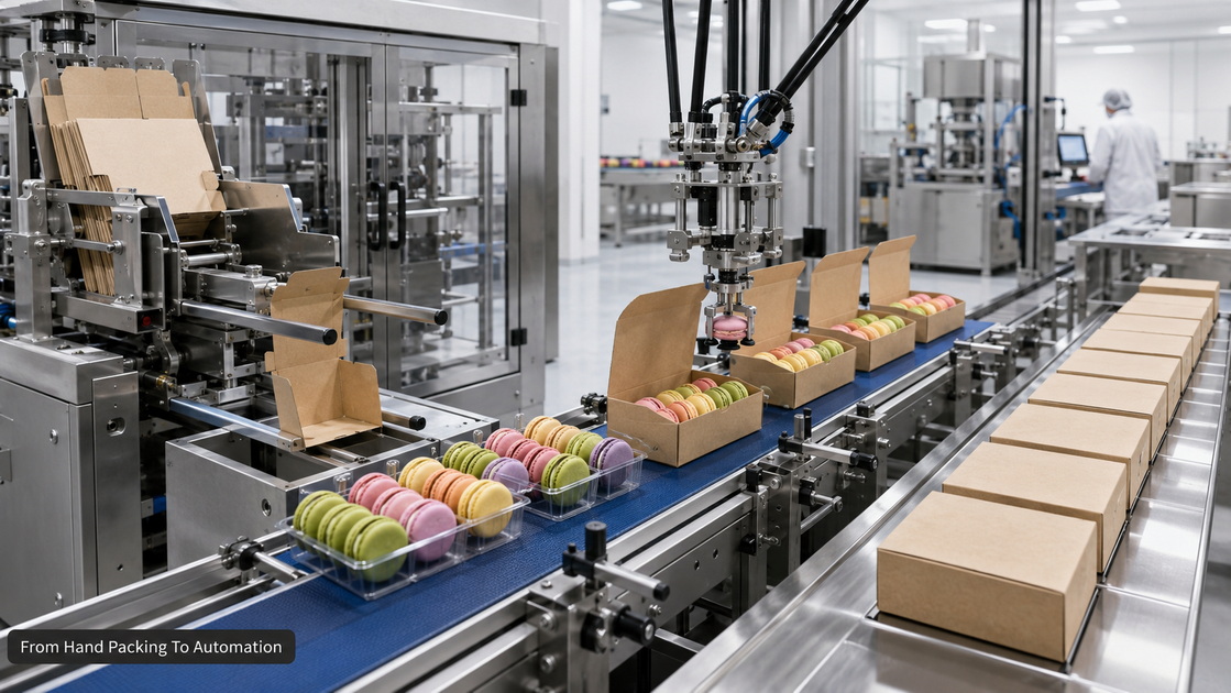 Automated Macaron Packaging Line