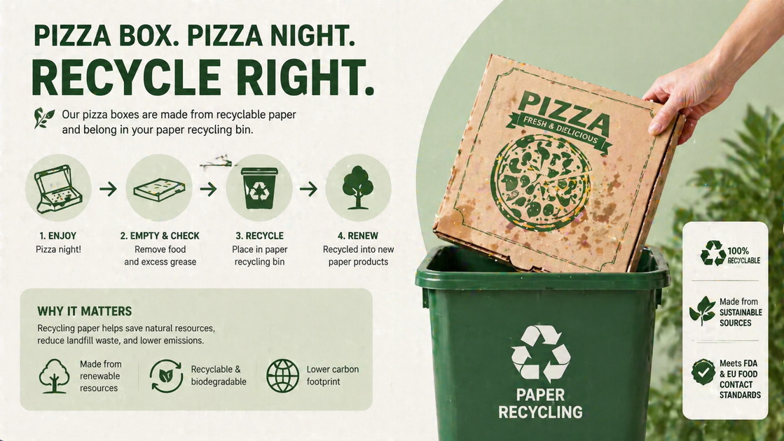 Sustainable Pizza Box Recycling