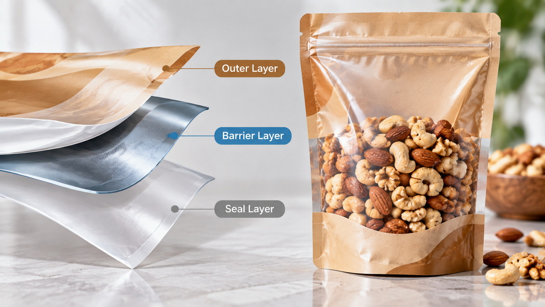 Snack Packaging Material Cross Section