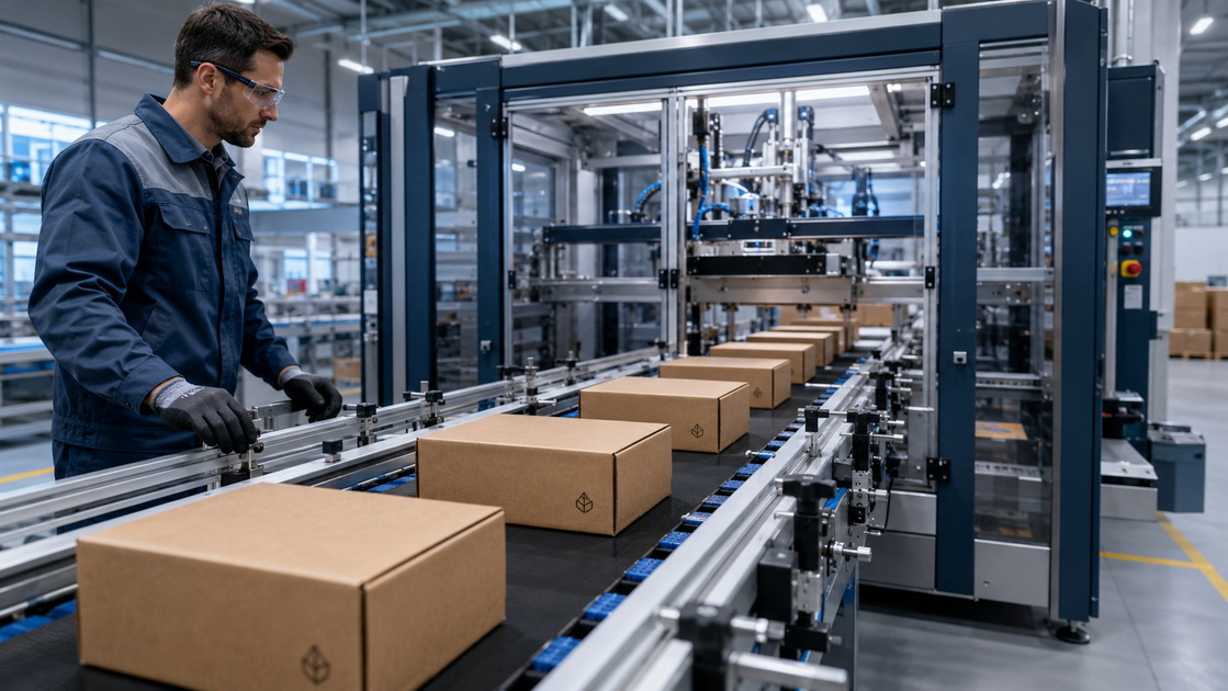 Brown Kraft Industrial Packaging Line